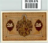 Glogau Glogow Notgeldschein Notgeld 25 Pfennig