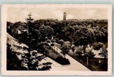 09217 O9112 Burgstädt , Sachs Foto AK Mittweidaer Strasse Eingang Wettinhain Turm