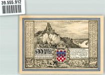 53604 W5340 Bad Honnef 1921 Notgeldschein 99 Pfennige Nr. 856522 Ruine Drachenfels