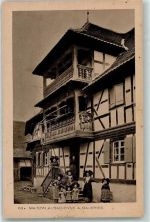 Maison Alsacienne a Galeries Fachwerkhaus Tracht Freilichtmuseum Motiv Frankreich