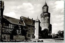65510 W6270 Idstein Foto AK Hexenturm und Jugendherberge