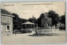 67260 Sarre-Union Saarunion 1915 - Brunnenplatz mit Bocksbrunnen und Musikpavillon