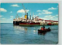 27568 W2850 Bremerhaven Foto AK TS Bremen Schiff Boot Kran
