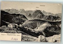 Nebelhorn Gipfelhütte 1904 Foto AK