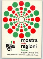 10100 Torino Turin Lithographie Ausstellung Italia 1961
