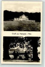07607 O6521 Hainspitz 1954 Foto AK Gasthaus Am See Hainspitzer See