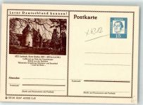 35321 W6312 Laubach , Hess Ganzsache Schloss