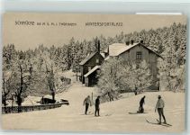 98559 O6054 Schmücke Gebrauchsspuren Winter Skifahrer