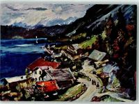 82431 W8111 Walchensee , Oberbay 1920 Künstlerkarte sign. Lovis Corinth