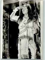 O8122 Radebeul Apatsche Krieger Museum Karl May Stiftung Indianer Foto AK