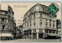42000 Saint-Etienne 1910 Foto AK Hotel des Ingenieurs Cafe Straße