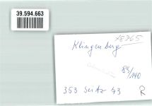 63911 W8763 Klingenberg a. Main FOTO KEINE AK Ort handschriftlich Foto Original aus Archiv eines Ansichtskartenverlags