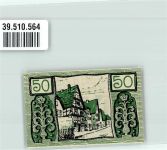 37603 W3450 Holzminden 1922 Notgeldschein Notgeld 50 Pfennig
