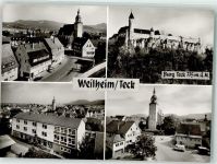 73235 W7315 Weilheim an der Teck Foto AK mit Peterskirche Burg Teck