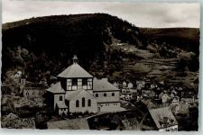 67471 W6738 Elmstein Foto AK mit Kath. Kirche Herz Mariä