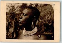Yaounde Jaunde Gebrauchsspuren Tracht Foto AK