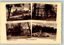 Siofok 1915 Foto AK Park Schwimmbad Hotel Sosto