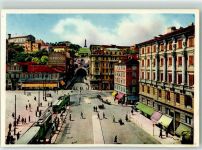 34100 Trieste / Triest / Trst Foto AK Straßenbahn Piazza Goldoni