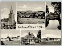 67821 W6762 Alsenz - Ev. Kirche Historisches Rathaus Alsenzbrücke Deula-Schule Kindergarten