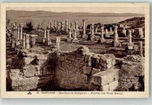 Karthago Carthage Foto AK Denkmal Säulen Basilique de St.Cyprien