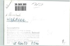 71540 W7157 Fornsbach , Württ FOTO KEINE AK Foto Original aus Archiv eines Ansichtskartenverlags Waldsee Ort handschriftlich