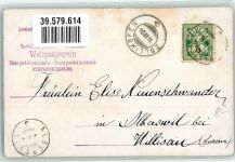 Hardangerfjord 1904 Künstlerkarte sign. Müller, M.
