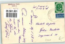 87466 W8967 Mittelberg b Oy 1953 Foto AK Winter