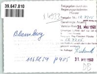 32825 W4933 Blomberg , Lippe FOTO KEINE AK Fliegeraufnahme der Altstadt Foto Orginal aus Archiv eines Ansichtskartenverlags Ort handschriftlich