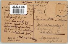Tallinn Reval 1922 Winter Ort handschriftlich