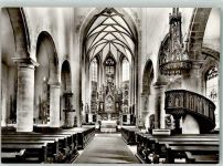 97702 W8732 Münnerstadt - Stadtpfarrkirche Innenansicht Altar T. Riemenschneider