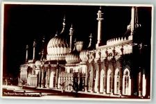 Brighton 1956 Foto AK Schloss Royal Pavilion Nacht