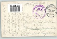 Feldpost WK I Motiv Polen 1915 Gebrauchsspuren