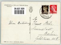 23024 Madesimo 1939 Gebrauchsspuren Winter Foto AK