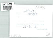 89420 W8884 Höchstädt a d Donau FOTO KEINE AK Zigarrenhaus Reichard Foto Handlung Landes Bausparkasse Auto Automat Zigaretten Ort handschriftlich Foto Original aus Archiv eines Ansichtskartenverlags
