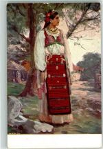 Sofia Sophia Künstlerkarte Tracht Ort lt. Verlag