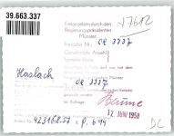 77716 W7612 Haslach im Kinzigtal FOTO KEINE AK Fliegeraufnahme Fabrik Kirche Ort handschriftlich Foto Original aus Archiv eines Ansichtskartenverlags