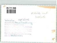 46325 W4280 Weseke , Westf Gebrauchsspuren Ev. Kirche Ort handschriftlich FOTO KEINE AK