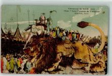 Nice 1912 Les Chasses de Tartarin Spagnol Karneval Gebrauchsspuren