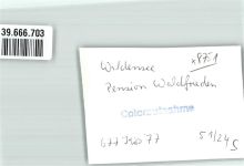 63863 W8751 Wildensee , Unterfr FOTO KEINE AK Foto Original aus Archiv eines Ansichtskartenverlags Pension Waldfrieden Ort handschriftlich