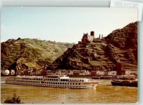 56346 W5422 St. Goarshausen - Burg Katz M.S. Britannia Ort handschriftlich Foto Original aus Archiv eines Ansichtskartenverlags