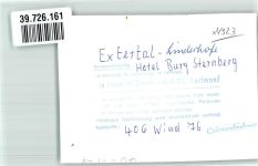32699 W4923 Linderhofe FOTO KEINE AK Foto Original aus Archiv eines Ansichtskartenverlags Hotel Burg Sternberg Ort handschriftlich