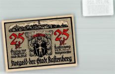 99636 O5235 Rastenberg 1921 Notgeldschein 25 Pf. Kötschau Aufgang zum Friedhof