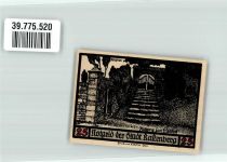 99636 O5235 Rastenberg 1921 Notgeldschein 25 Pf. Kötschau Aufgang zum Friedhof