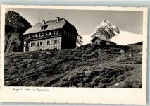 Krefelder Hütte Foto AK Hüttenstempel