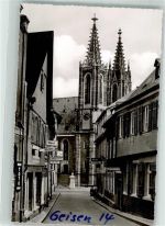 65366 W6222 Geisenheim , Rheingau Foto AK Lindenplatz mit Rheingauer Dom