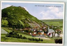 53474 W5483 Heppingen , Ahr - Der Ort mit Kirche St. Martin und der Landskron