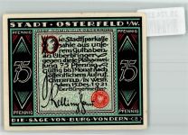 46045 W4200 Osterfeld 1921 Notgeldschein 75 Pfennig Die Sage von Burg Vondern 8