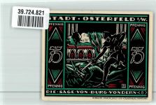 46045 W4200 Osterfeld 1921 Notgeldschein 75 Pfennig Die Sage von Burg Vondern 8
