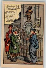 Brüssel Bruxelles Humor Manneken Pis Spruch Verlag Albert Nr.29 Motiv Belgien