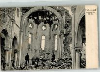 55300 Richecourt Foto AK Kirche Ruine Uniform